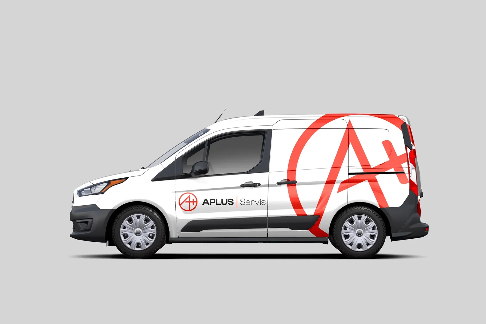 Aplus Servis logo on the side of a service van