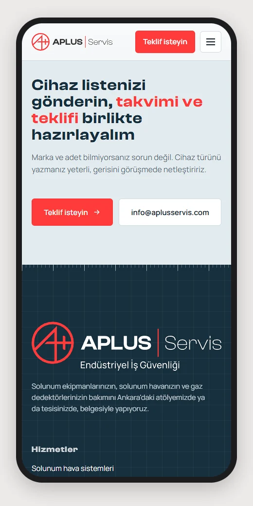 Call for a quote and footer on mobile