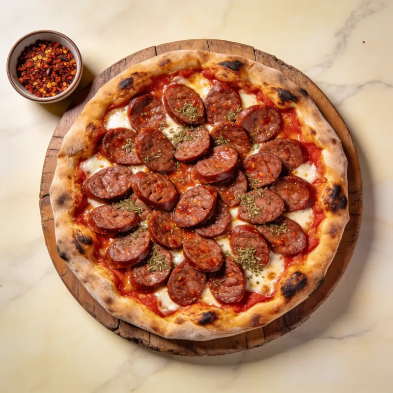 Sucuklu pizza
